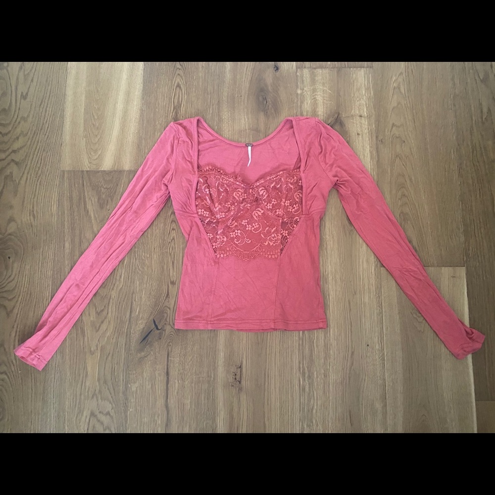 Lace Peach Top